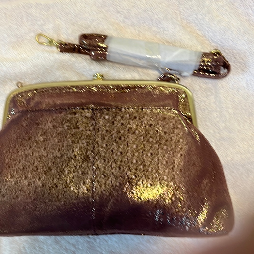 New Hobo bag shiny plum color